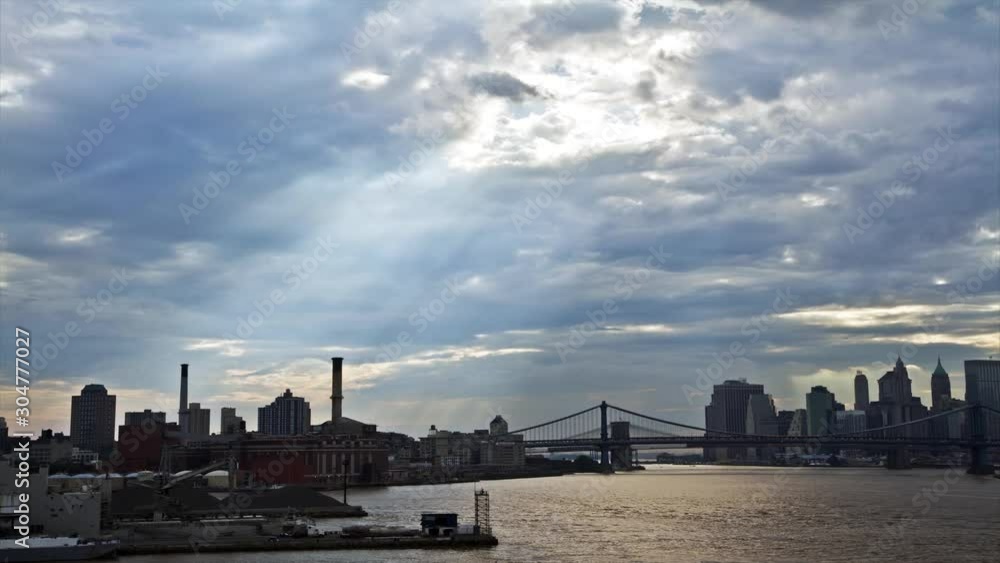 Dreamy New York City timelapse on a cloudy day Dreamy New York City timelapse on a cloudy day