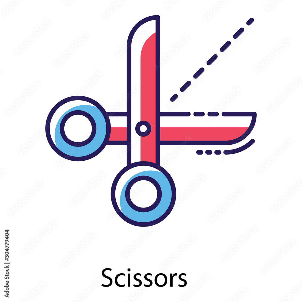 Cutting Scissors Vector Cutting Scissors Vector