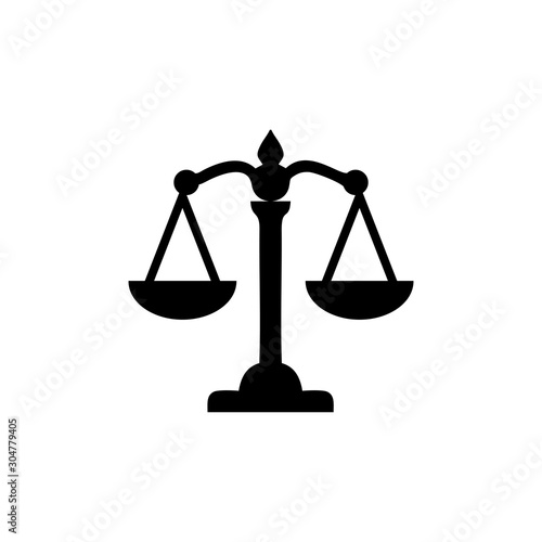 scale icon vector design symbol of legal,justice