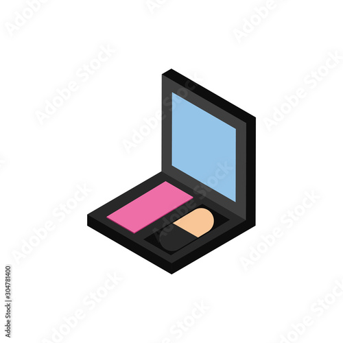 shadow colors makeup product isolated icon