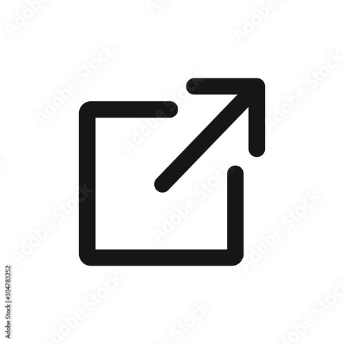 Logout or exit icon vector