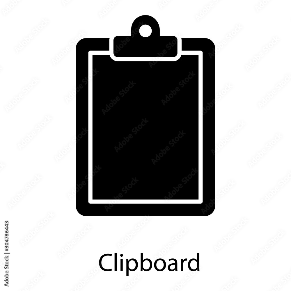 Clipboard Solid Vector Clipboard Solid Vector