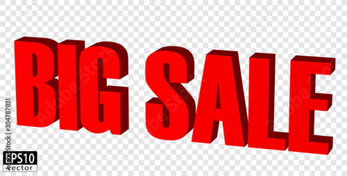 Isolated Big sale word | EPS10 Vector