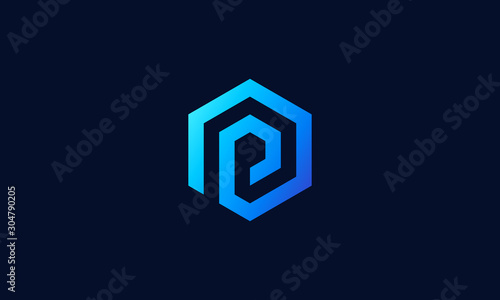 P Logo. Letter P Logo Design Icon Vector Template