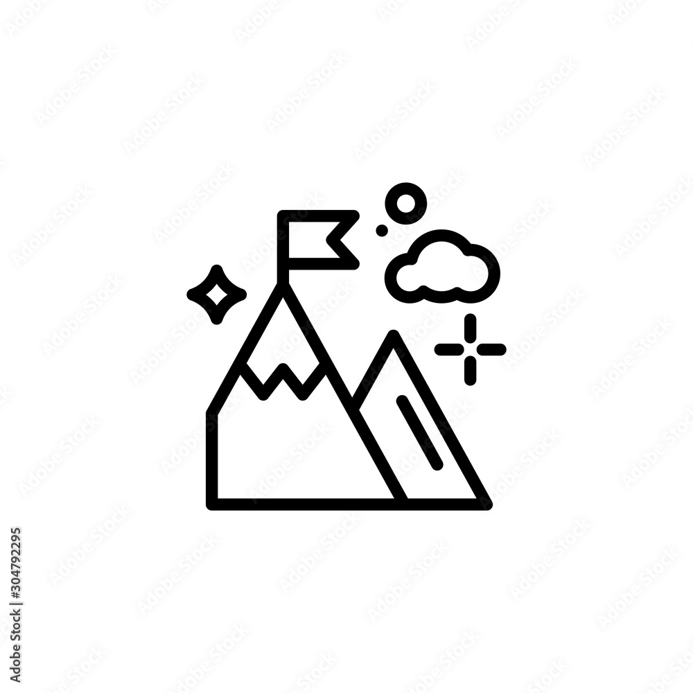 Achievement Vector Line Icon Achievement Vector Line Icon