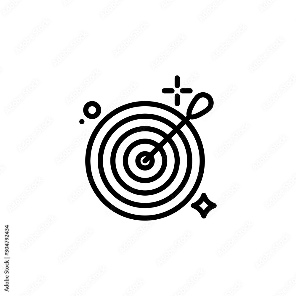 Target Vector Line Icon Target Vector Line Icon