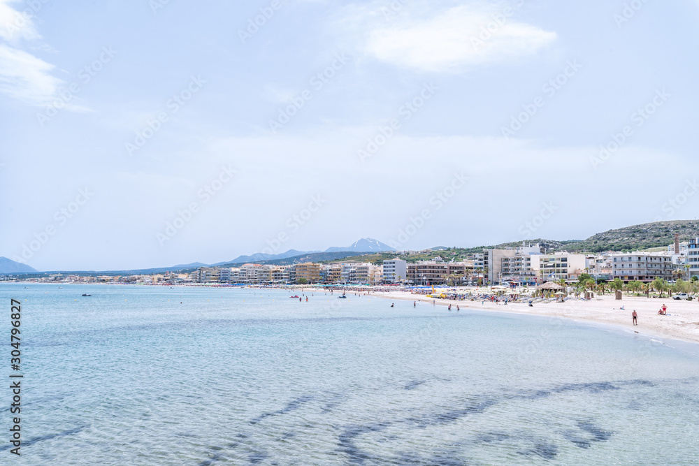 Rethymon, plage Venizelou, Crète