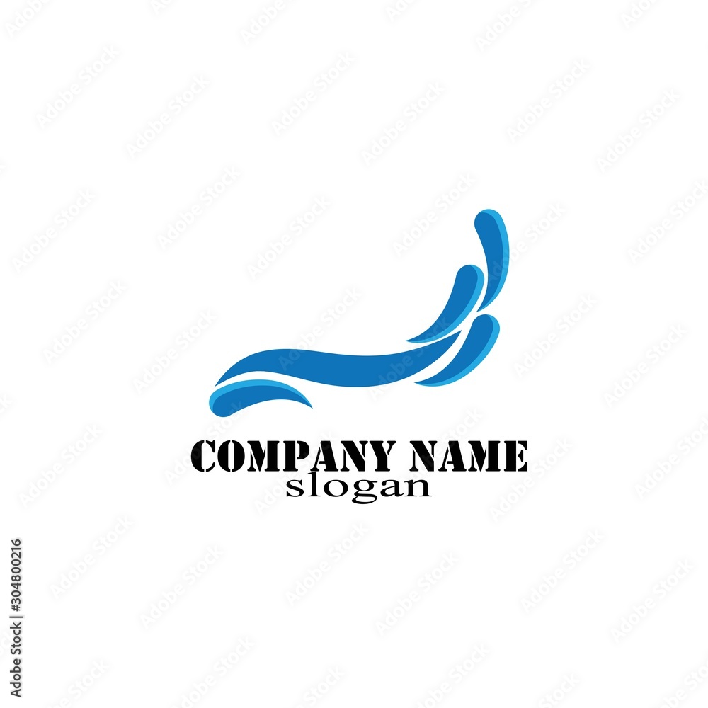 Water Wave symbol and icon Logo Template vector Water Wave symbol and icon Logo Template vector