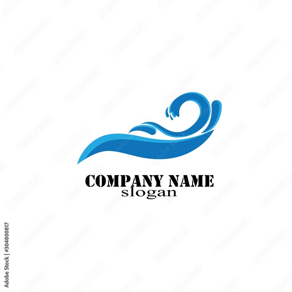 Water Wave symbol and icon Logo Template vector Water Wave symbol and icon Logo Template vector