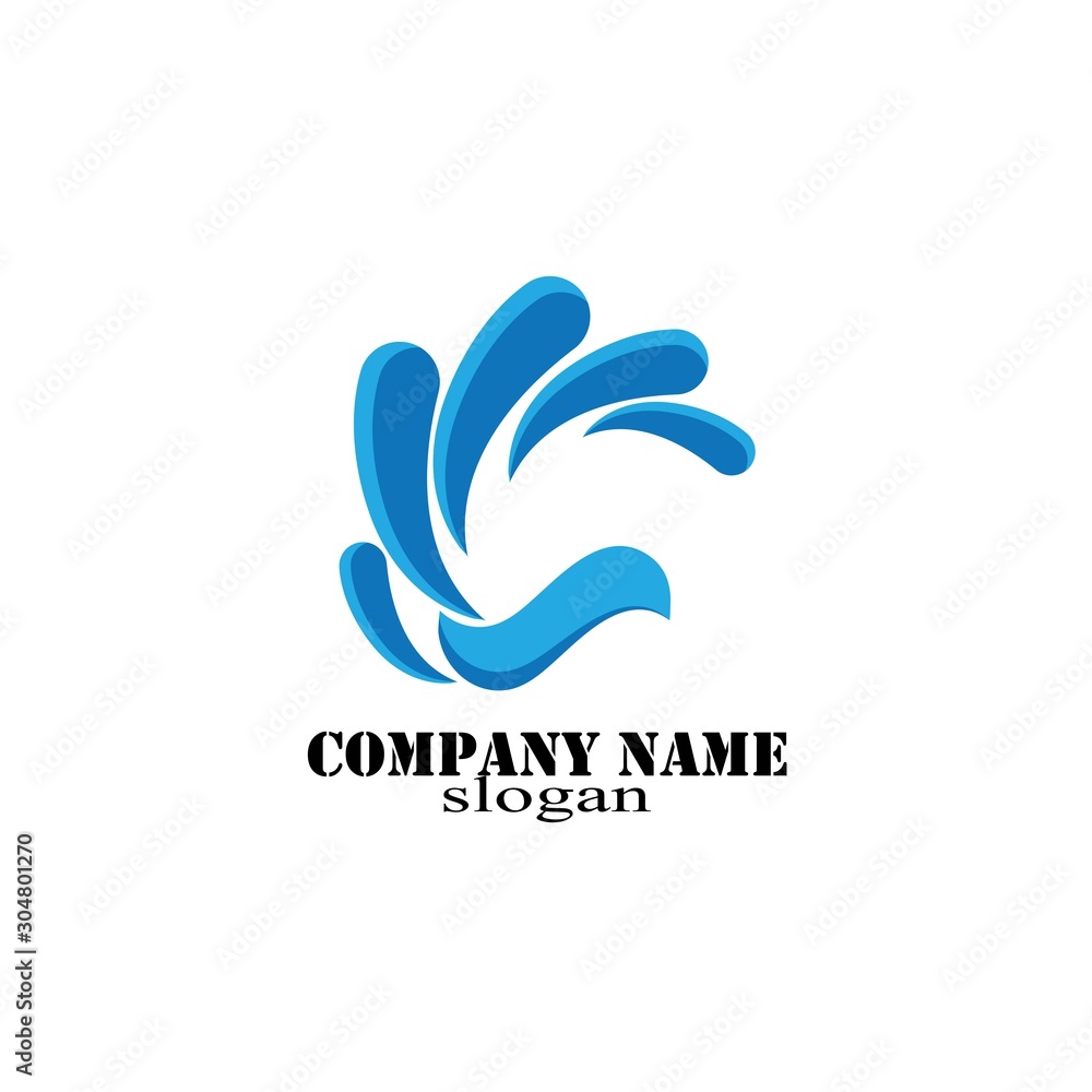 Water Wave symbol and icon Logo Template vector Water Wave symbol and icon Logo Template vector
