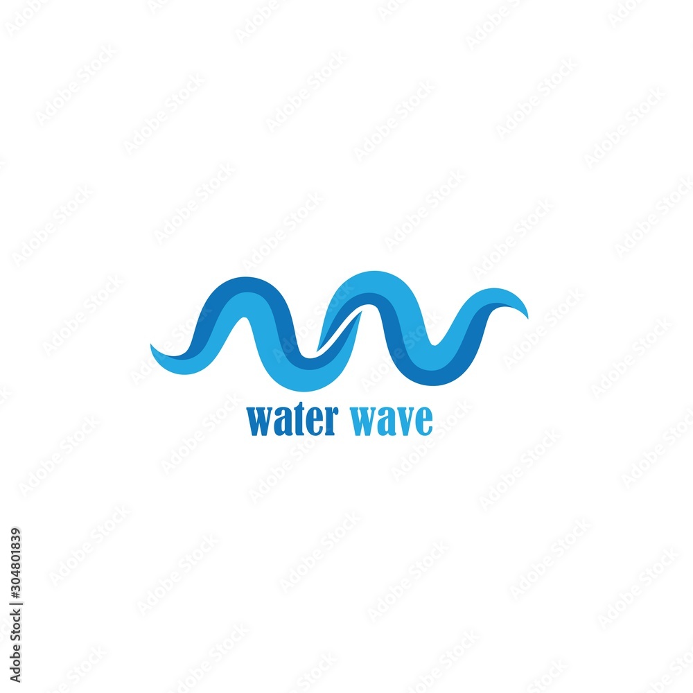 Water Wave symbol and icon Logo Template vector Water Wave symbol and icon Logo Template vector
