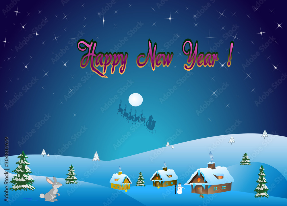 Fototapeta premium Happy new year