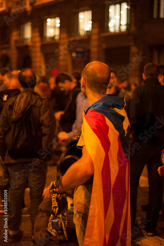 Recorrido fotográfico protestas Barcelona, España. Noviembre 2019 photo
