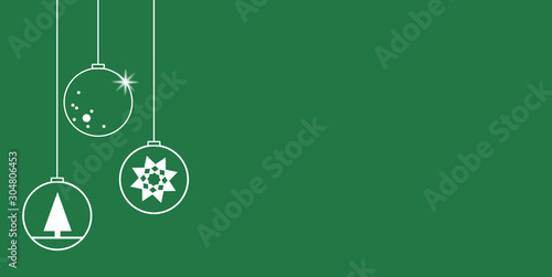 schlichte Weihnachtskugeln