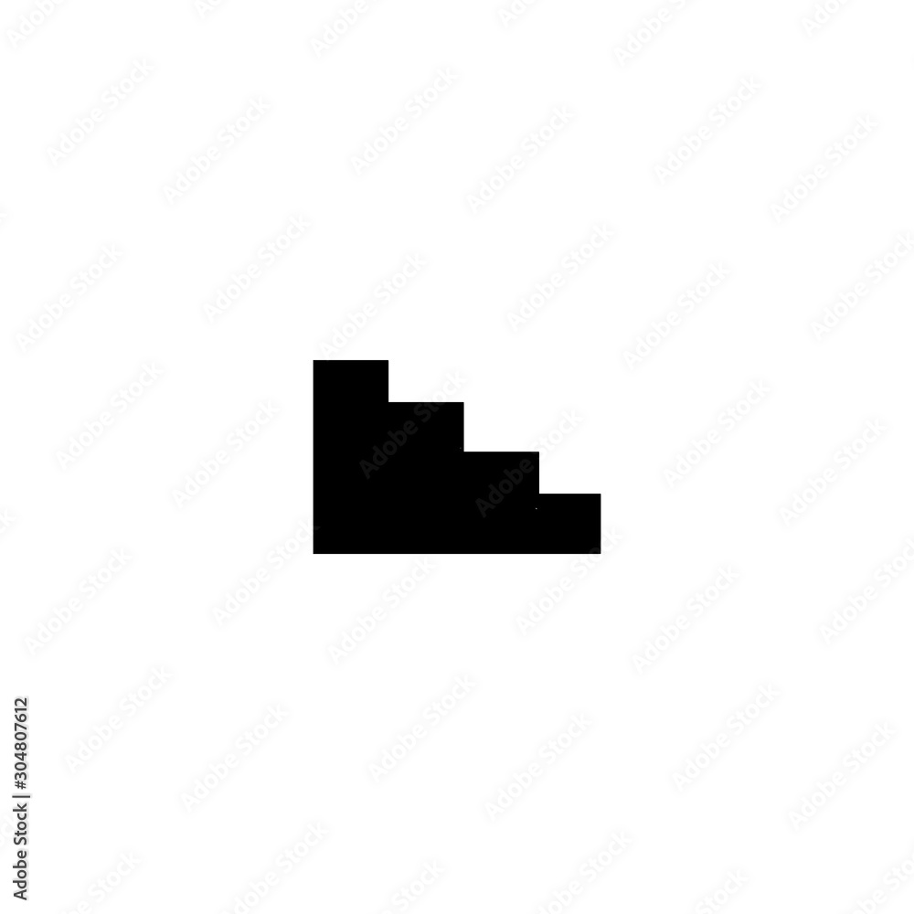 Finance stairs icon. Business concept symbol. Logo design element Finance stairs icon. Business concept symbol. Logo design element