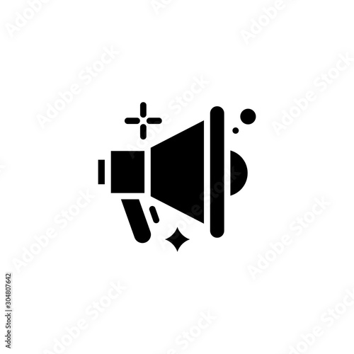 Megaphone Vector Glyph Icon