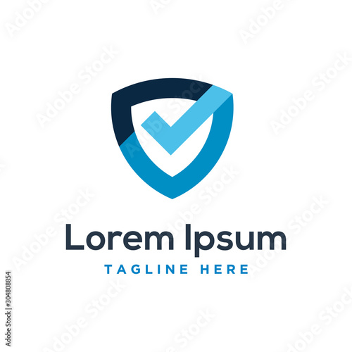 security check icon, logotype vector, protect shield icon vector, shield check mark icon vector
