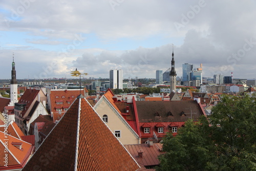 view of old town of tallinn estonia