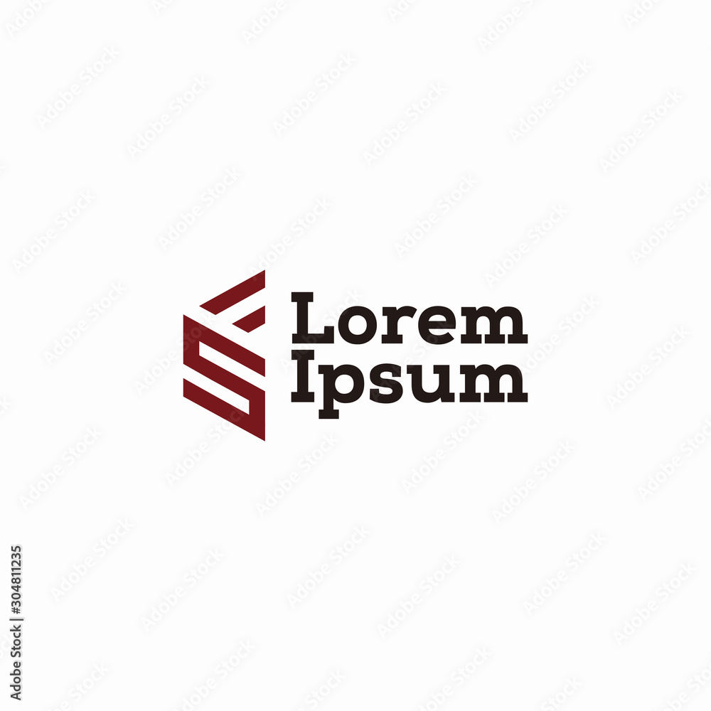 Letter F and S monogram logo vector Letter F and S monogram logo vector