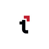 Letter t arrow logo