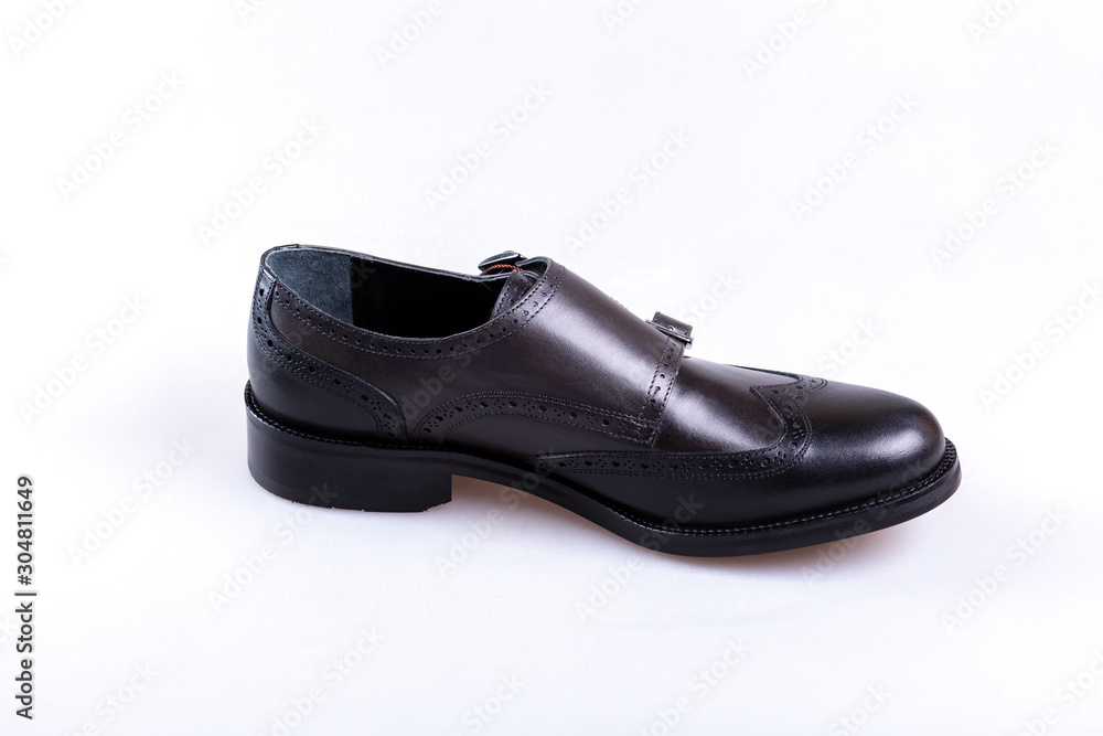 pair of black shoes isolated on white background pair of black shoes isolated on white background