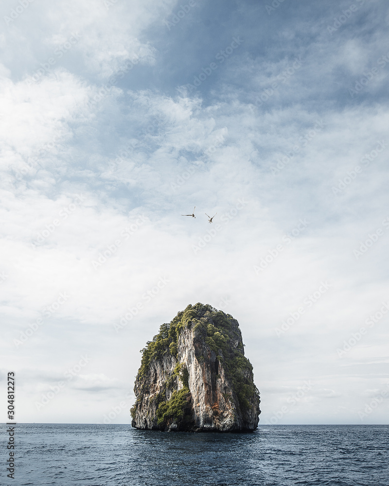 Lonely rocky island in the Andaman sea. Thailand. Lonely rocky island in the Andaman sea. Thailand.