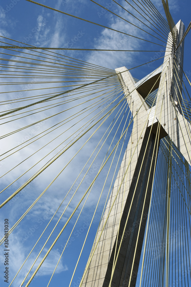 Fototapeta premium cable bridge