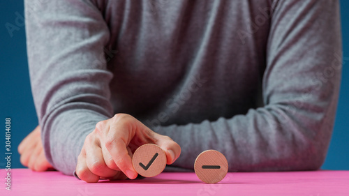 Conceptual image of personal choice