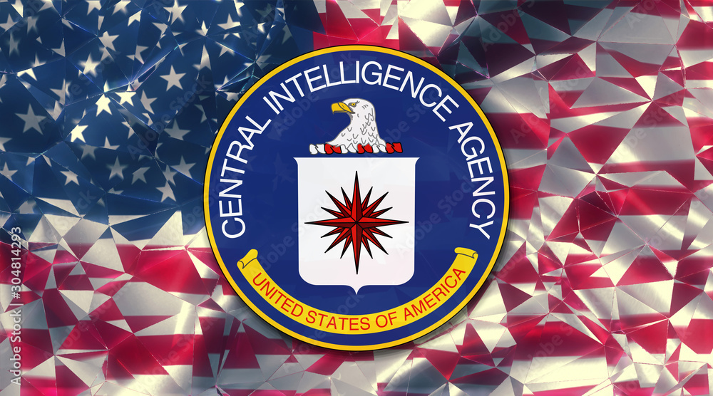 flag of the us central intelligence agency country symbol illustration Secret Service (CIA) - obrazy, fototapety, plakaty 