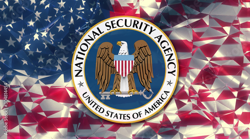 flag of the us national security agency country symbol illustration (NSA) photo