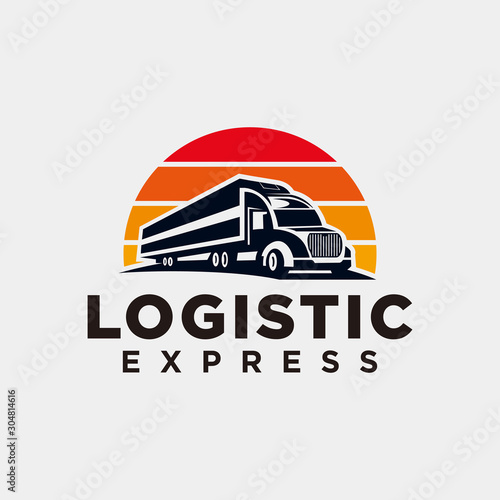 Truck logo design inspiration - Vector