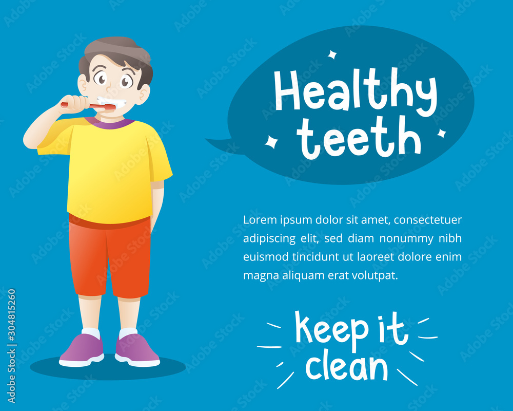 Cute little boy brushing teeth Cute little boy brushing teeth