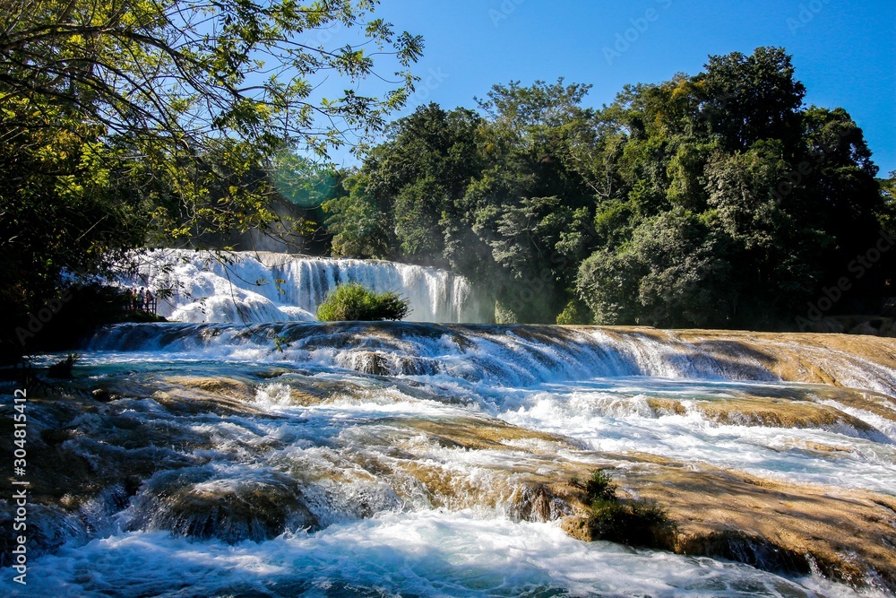Fototapeta premium Cascadas de Agua Azul