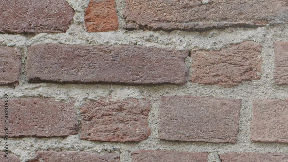 panning of old brick wall abstract video background panning of old brick wall abstract video background
