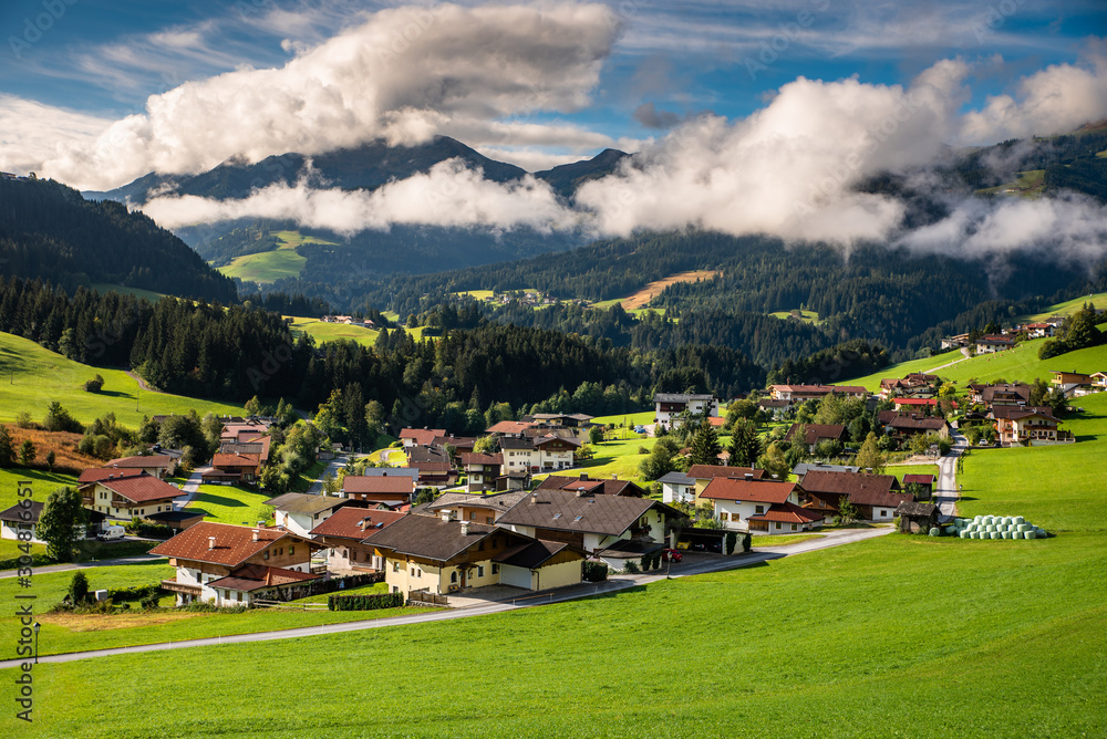 Beautiful alpine village. Oberau,Wildschonau,Tirol,Austria