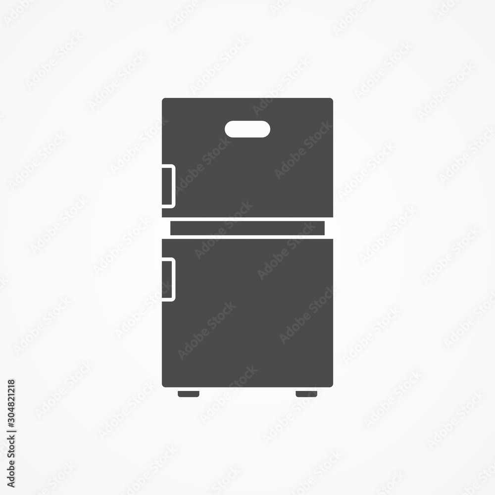 Refrigerator vector icon sign symbol