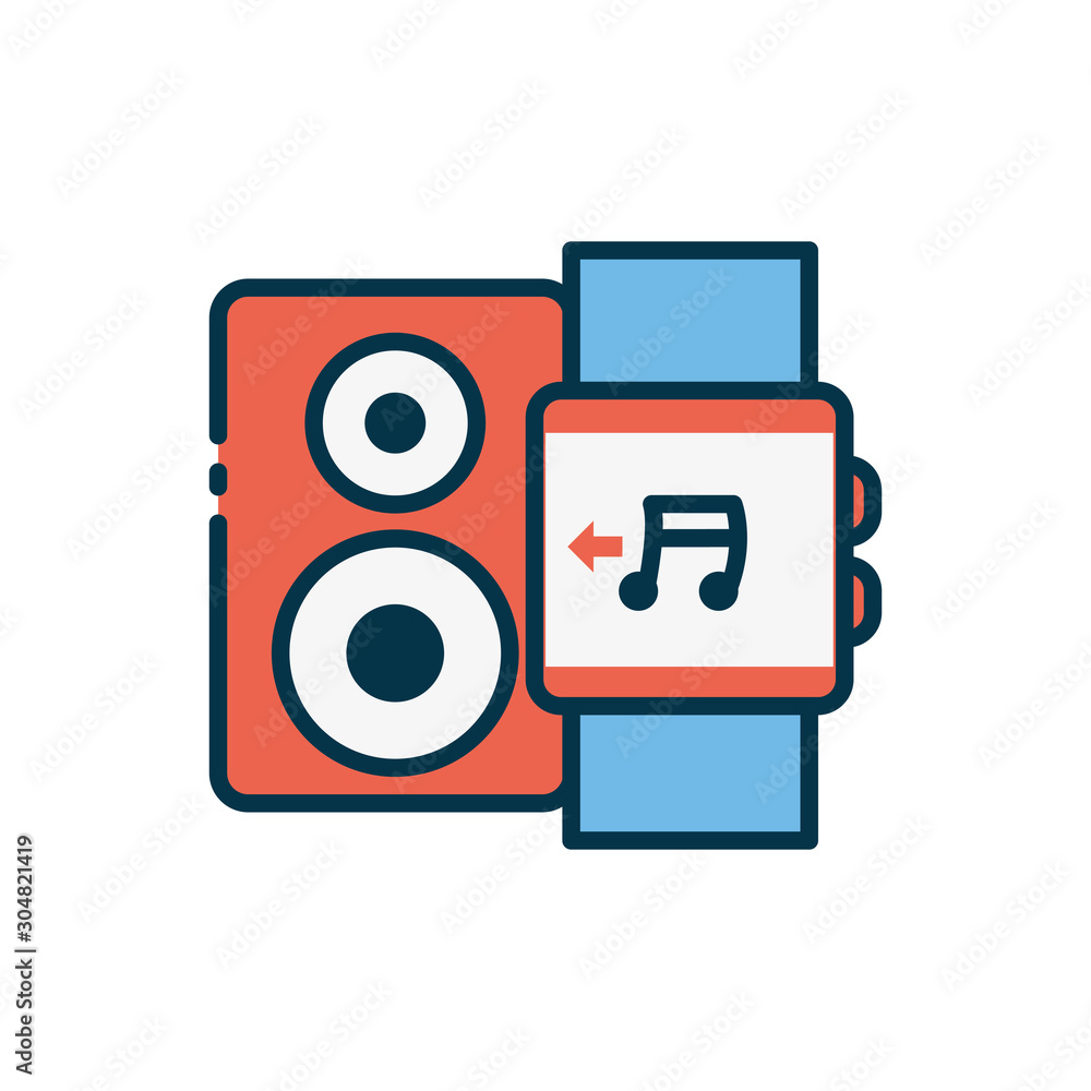 Isolated smart watch vector design Isolated smart watch vector design