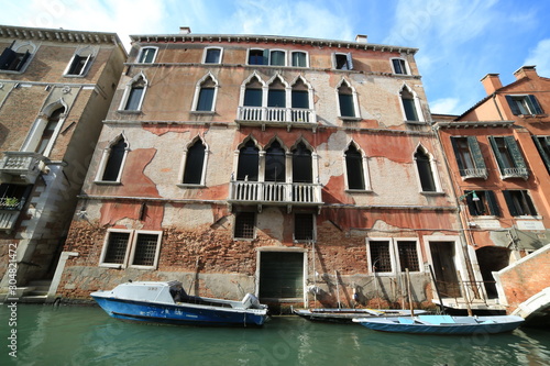 canal and palaces in Venice, Italy