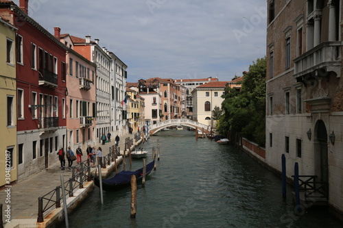 Venice palaces and canal, Italy