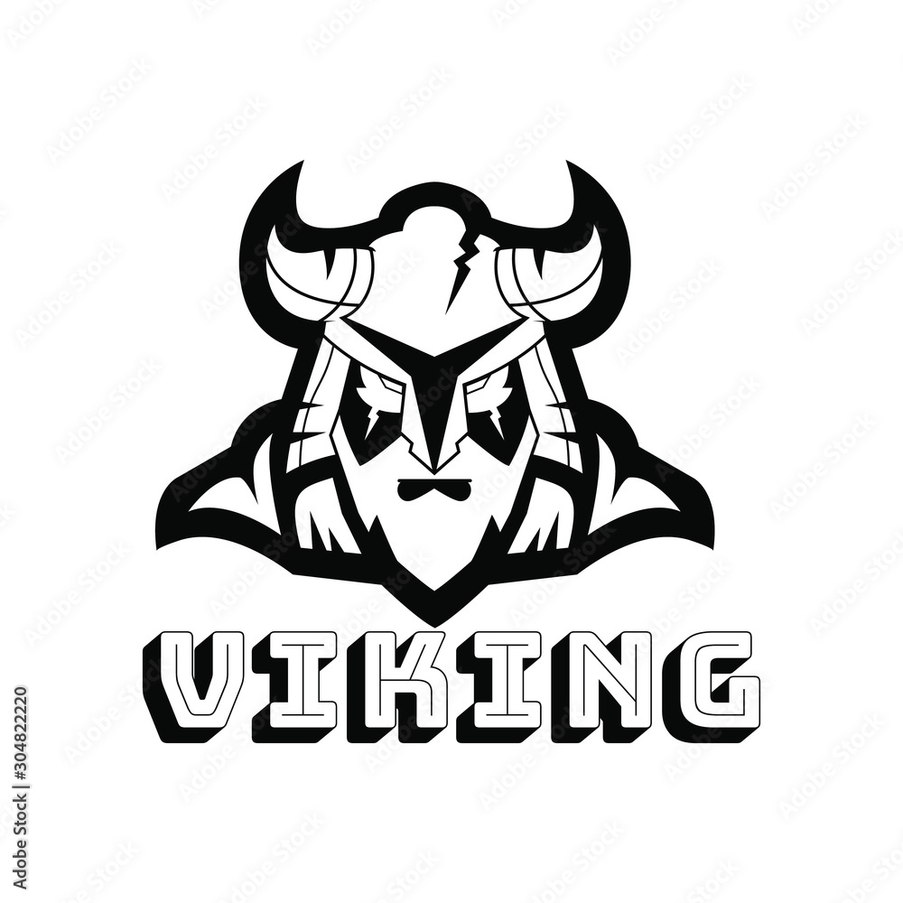 Viking vector logo template on white background for sport, apparel emblem patch, tattoo. Strong viking scandinavian head mascot with iron headgear. Download and edit the EPS files. Esport logo maker. Viking vector logo template on white background for sport, apparel emblem patch, tattoo. Strong viking scandinavian head mascot with iron headgear. Download and edit the EPS files. Esport logo maker.