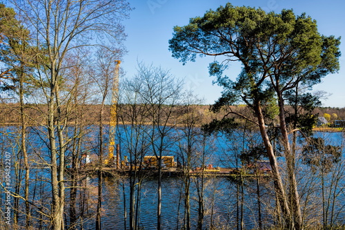 flakensee in erkner bei berlin, deutschland photo