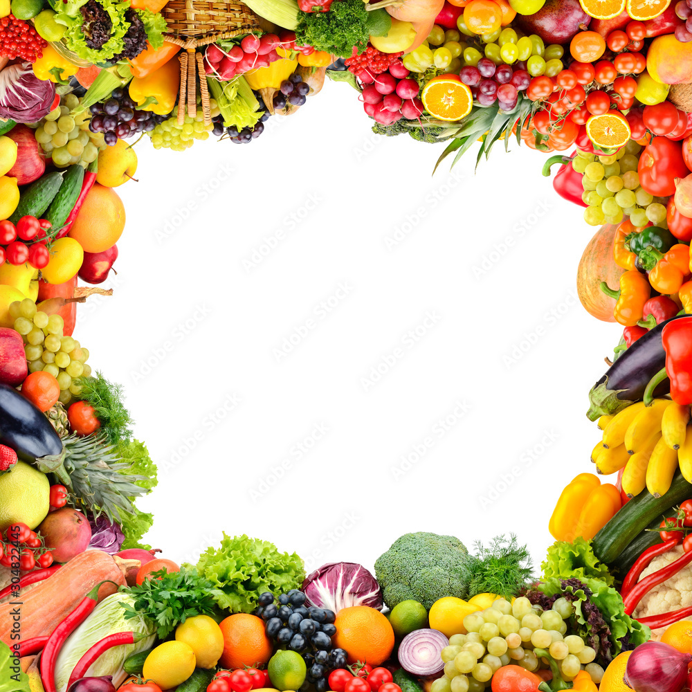 Fruits And Vegetables Clip Art Border