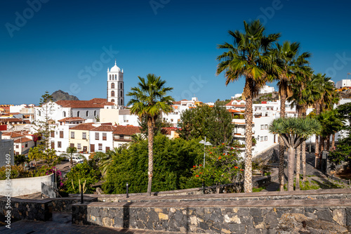 View on Garachico town on northern part of Tenerife island
