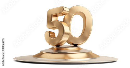 50 golden 3d-illustration i...