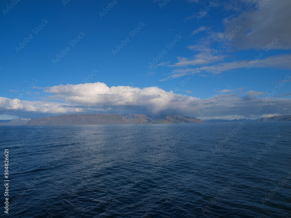 Obraz premium Eyjafjordur Fjord, Iceland from a cruise