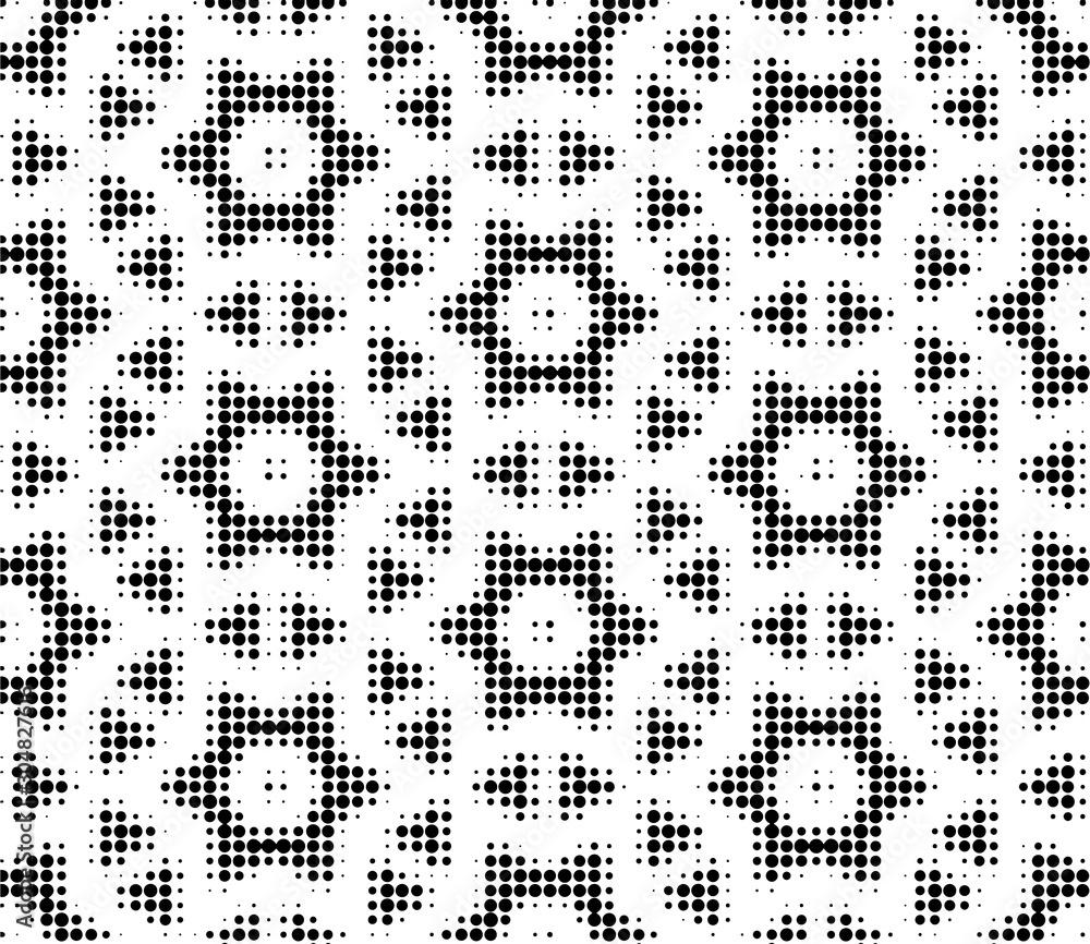 Abstract halftone ornamental geometric background. Pop art style card. Grunge texture. Vector illustration. Abstract halftone ornamental geometric background. Pop art style card. Grunge texture. Vector illustration.