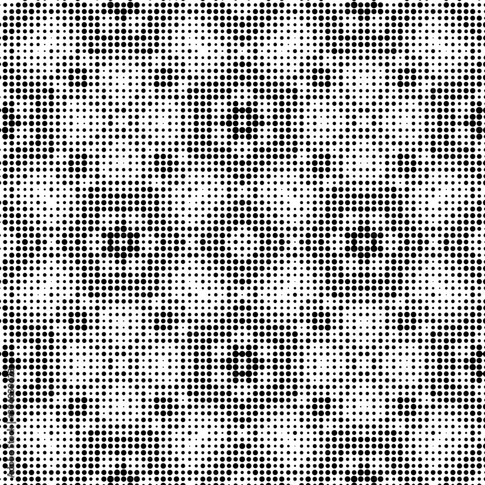 Abstract halftone ornamental geometric background. Pop art style card. Grunge texture. Vector  illustration. 