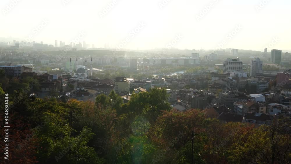 Cityscape view from Ankara Castle in the sunset, Ankara / Turkey Cityscape view from Ankara Castle in the sunset, Ankara / Turkey