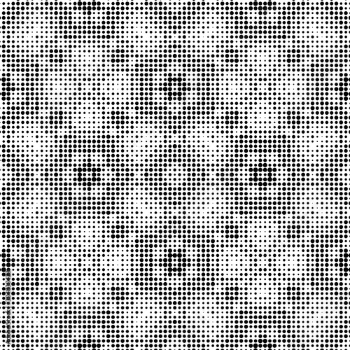 Abstract halftone ornamental geometric background. Pop art style card. Grunge texture. Vector illustration. 