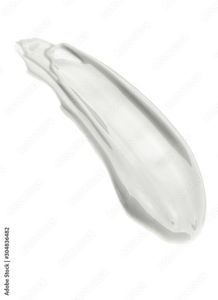 Smear cream isolated on white background. Cream texture. Smear cream isolated on white background. Cream texture.